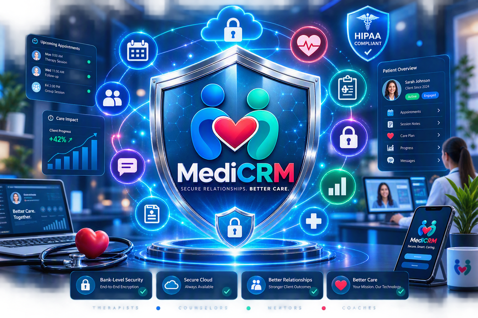 MediCRM — Secure Relationships. Better Care.